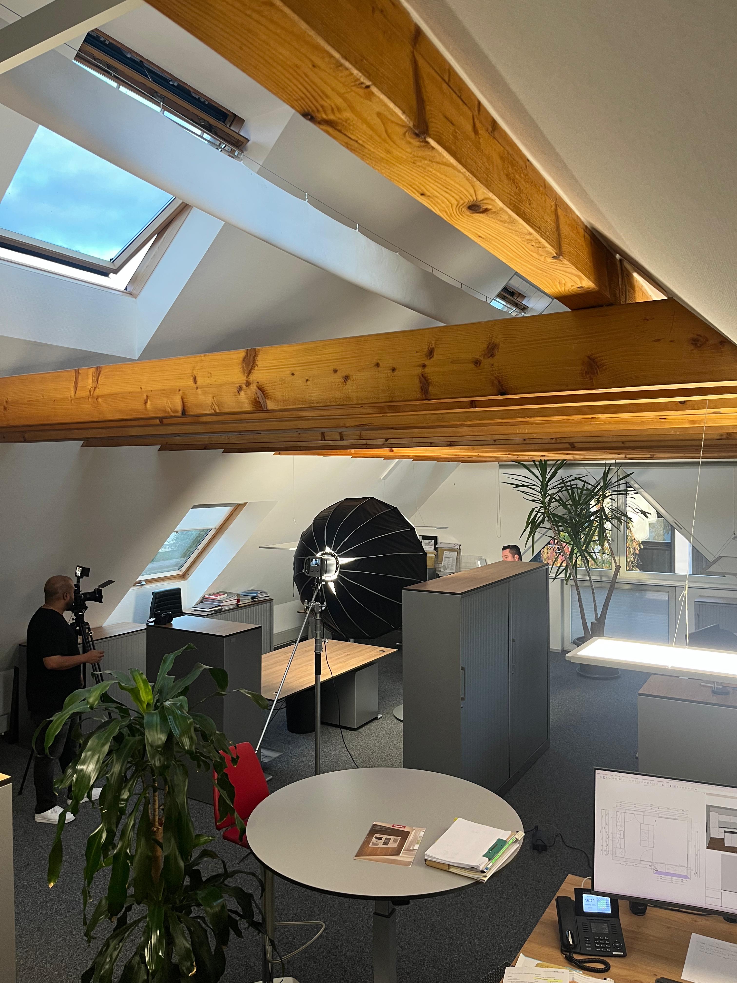 Dreh im Büro